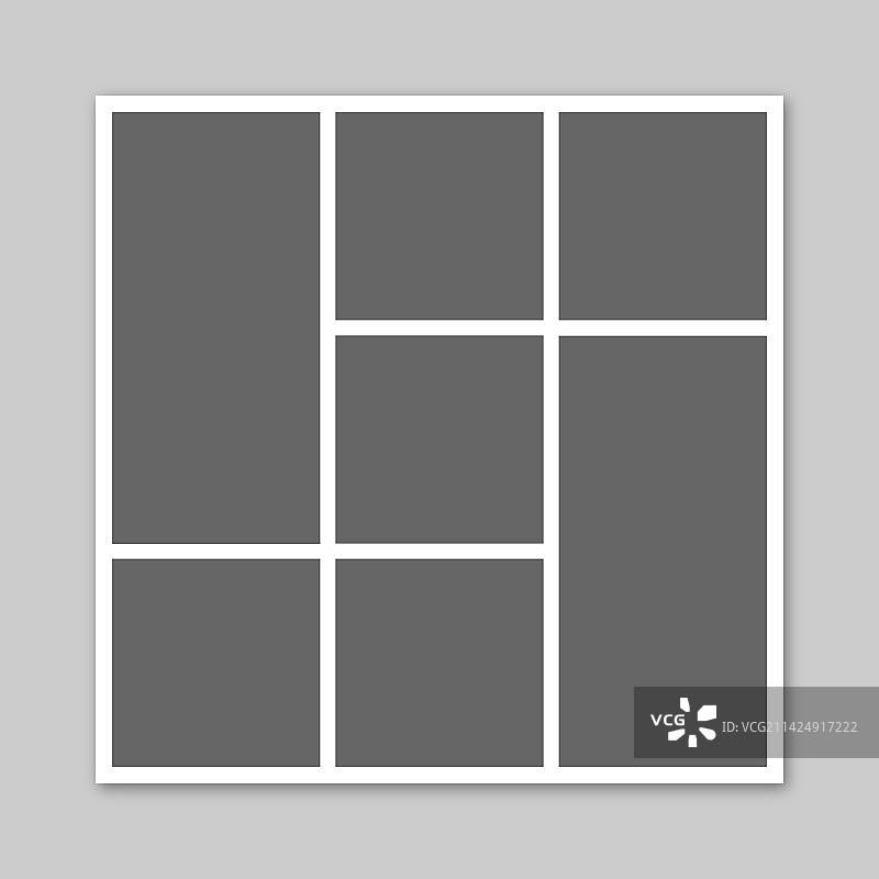 简约照片拼贴模板情绪板图片素材