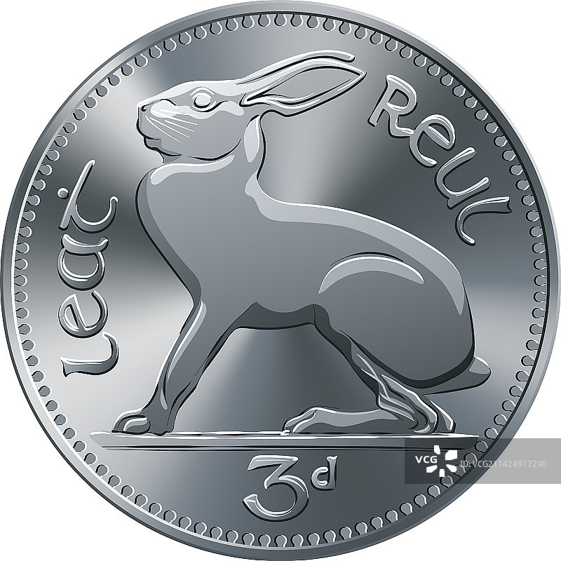 爱尔兰早期十进制银币图片素材