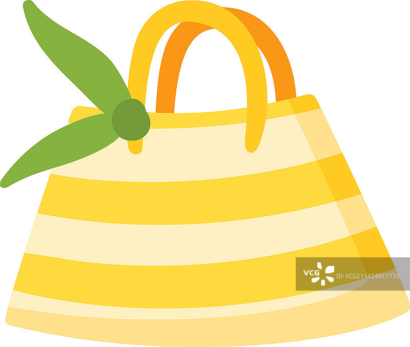 夏季手提包时尚条纹包度假图标图片素材