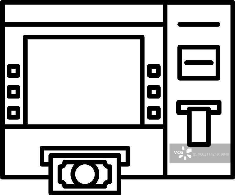 自动取款机空调设备图标图片素材