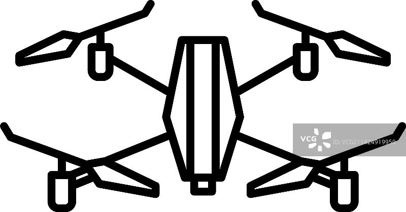 航拍摄像四轴飞行器图标图片素材