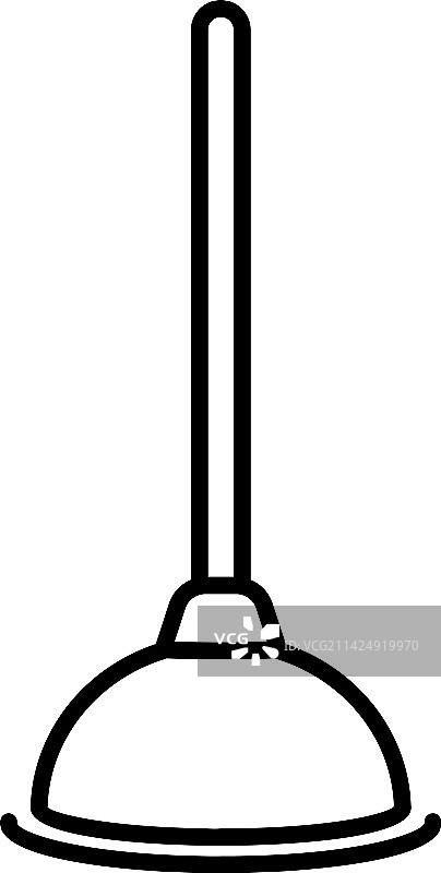 马桶疏通器图标图片素材