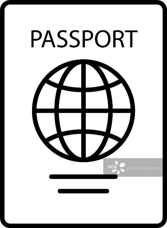 身份通行证护照图标图片素材