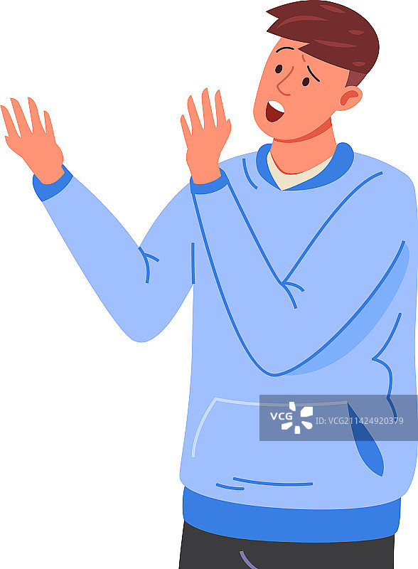 男人愤怒地争吵图片素材