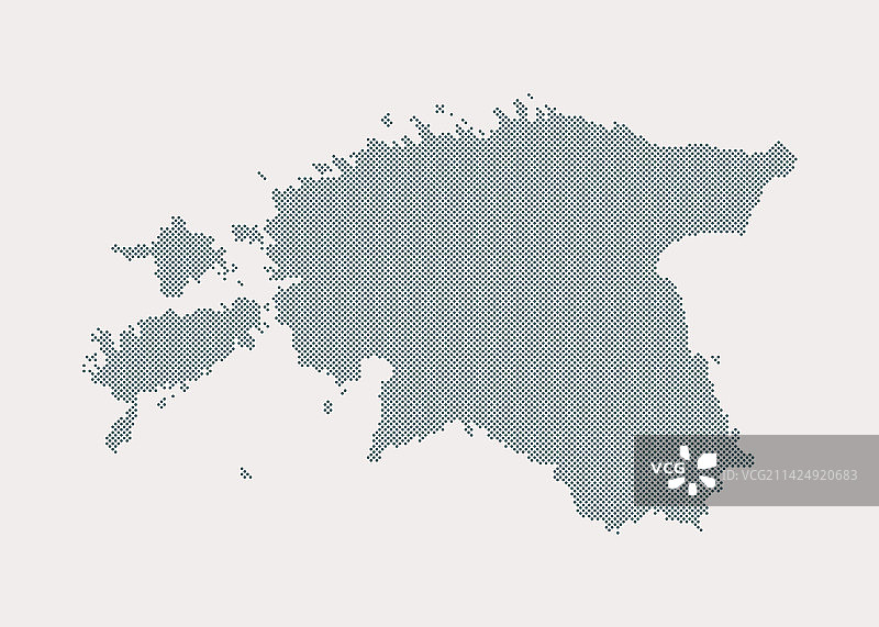 爱沙尼亚点状模板地图图片素材