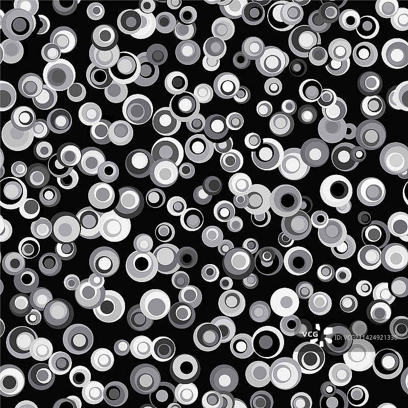 抽象错位圆圈无缝图案图片素材