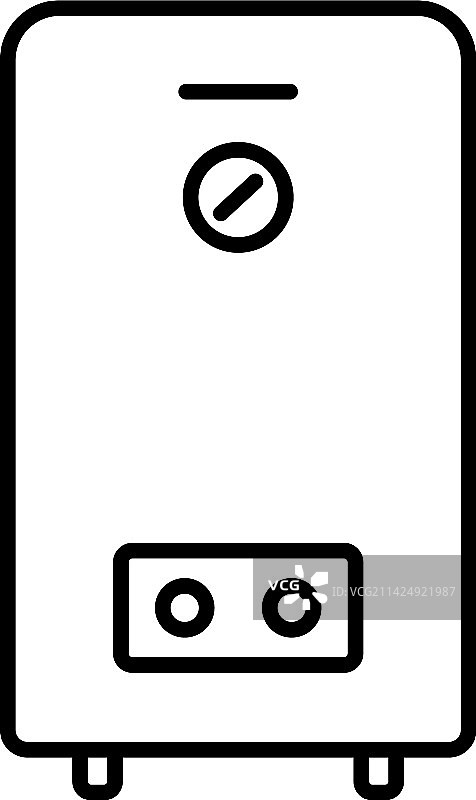 透明背景上的加热储水图标图片素材