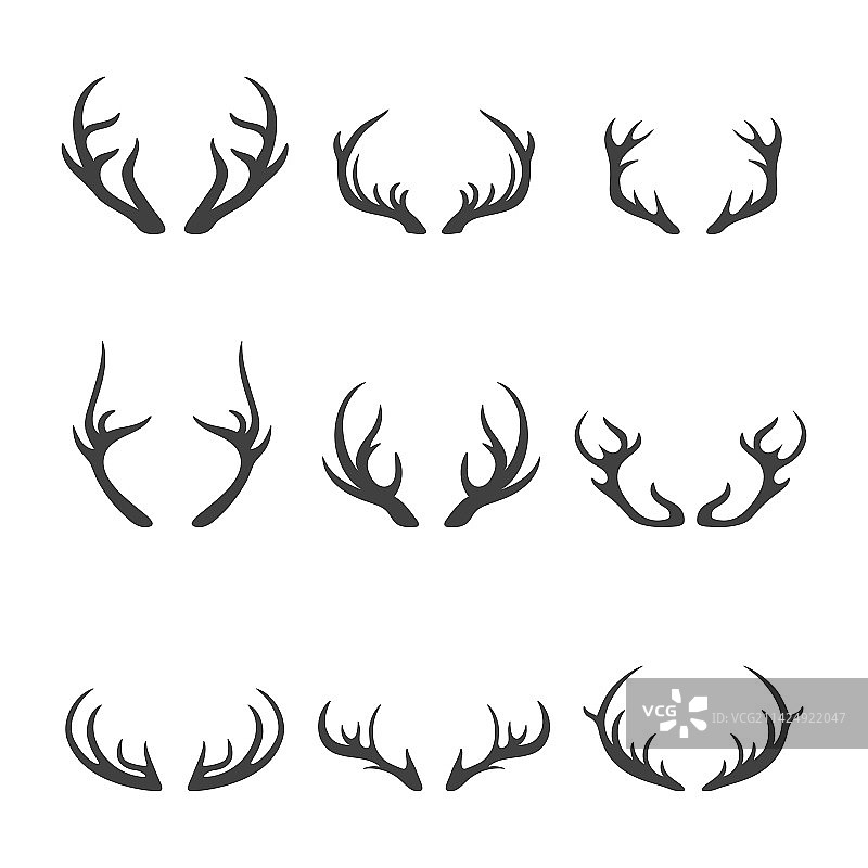 驯鹿角图片素材