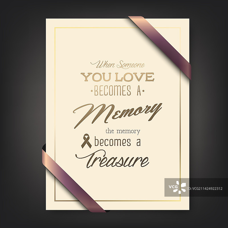 竖版A4葬礼卡片图片素材