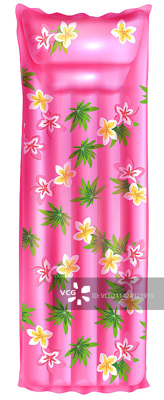 逼真泳池垫充气水床垫图片素材