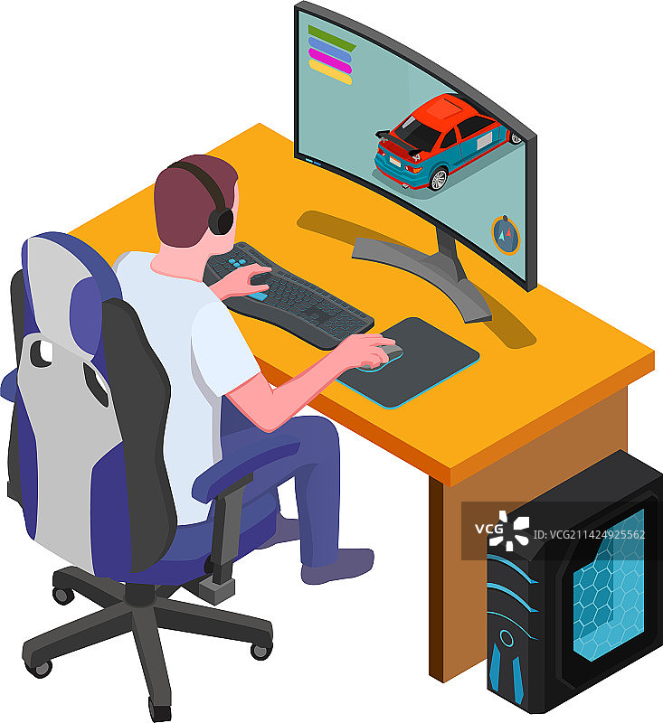 赛车游戏开发者作品图片素材