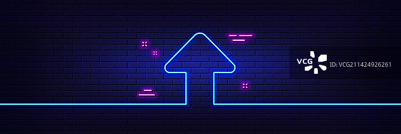 上传箭头线性图标图片素材