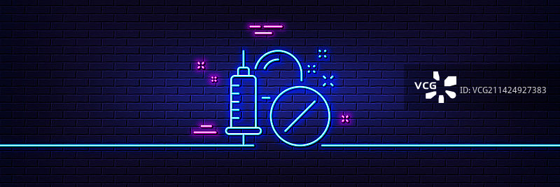 医疗药物线性图标注射器标志图片素材