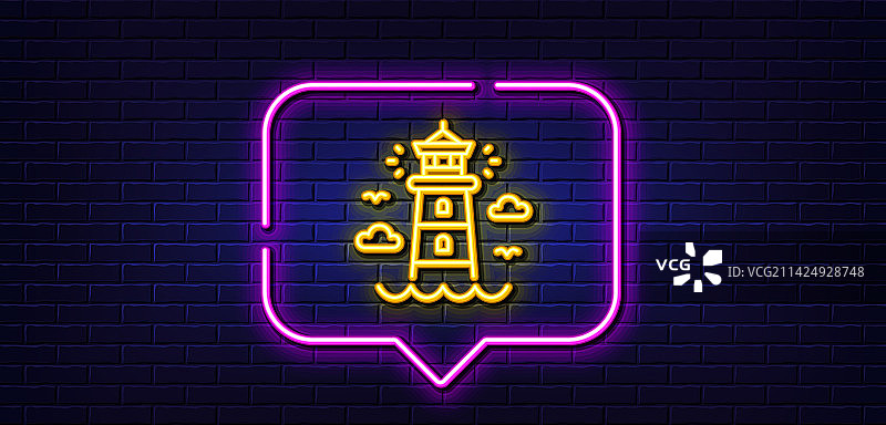 灯塔线图标烽火台标志图片素材