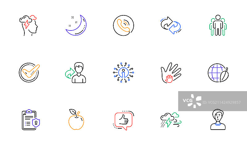 复选标记、共享经济与正念减压图片素材