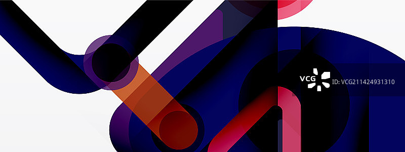 几何原语，线，圆，抽象图片素材