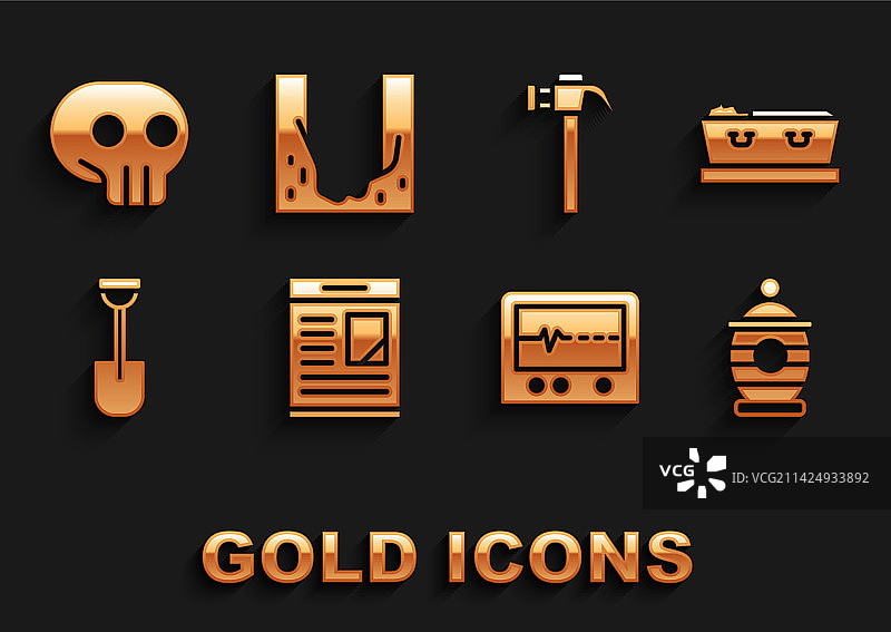 讣告、棺材与葬礼瓮合集图片素材