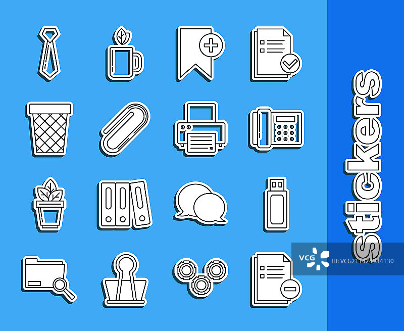 带负号USB闪存盘的线条文档图片素材