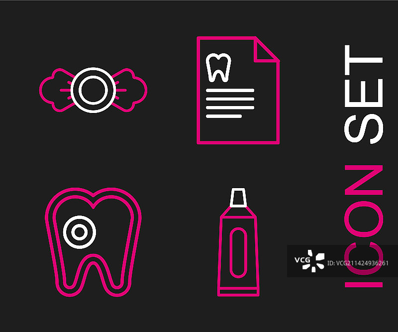 牙膏管龋齿牙齿图片素材