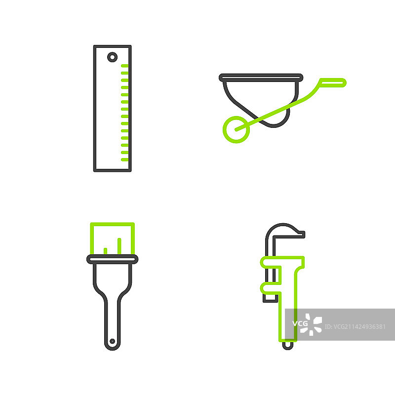 划线卡尺刻度涂料图片素材