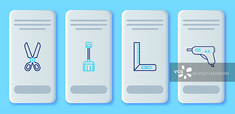 雪铲、角尺、剪刀设计图片素材