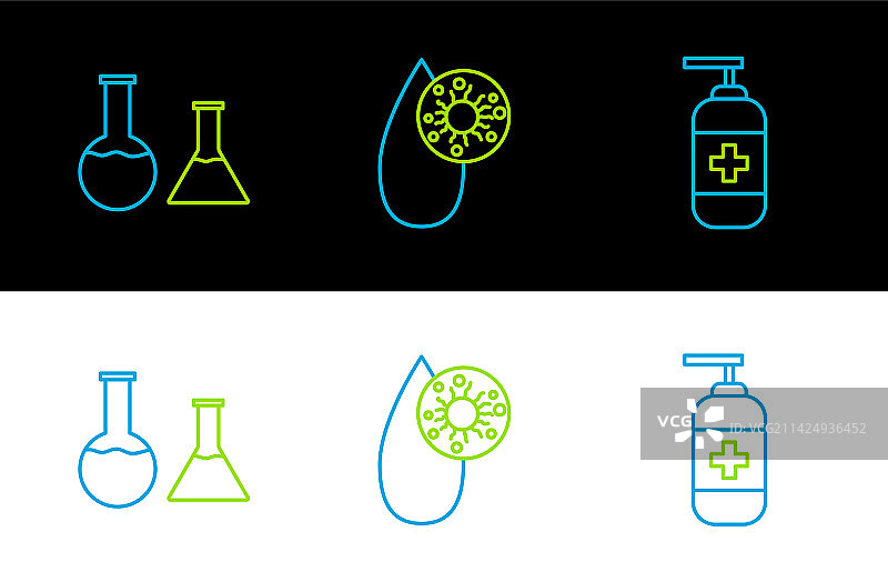 抗菌洗手液和检测用品图片素材