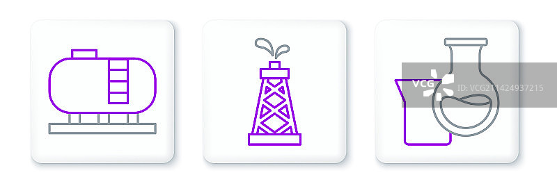 石油试管、油罐存储图片素材