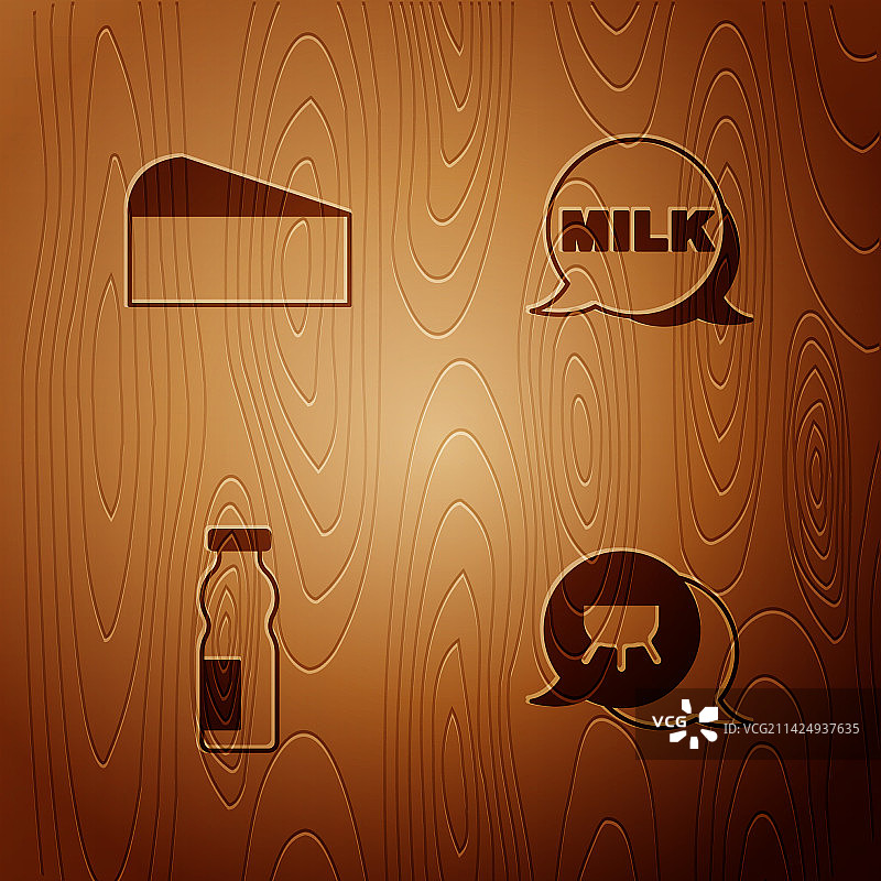 奶酪酸奶牛奶套装图片素材