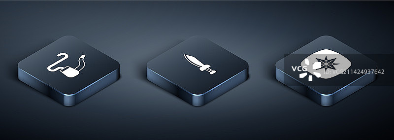 2.5D烟斗风向标和海盗图片素材