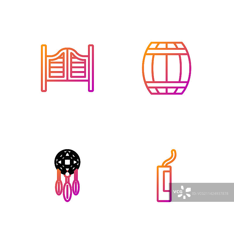 炸弹、捕梦网元素组合图片素材