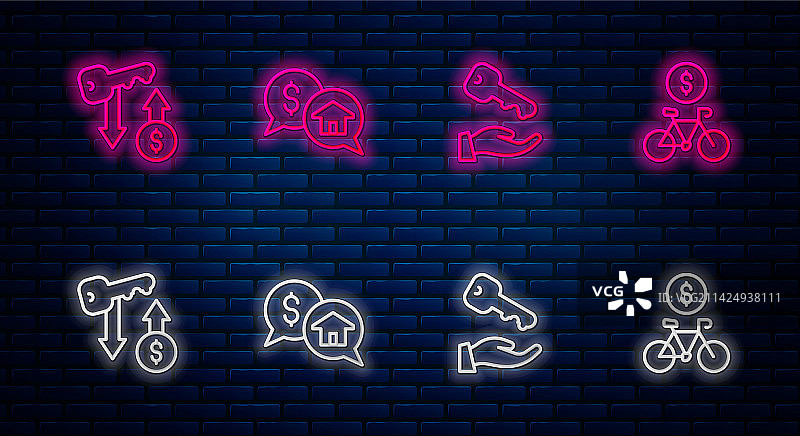 房屋租赁钥匙价格谈判图片素材