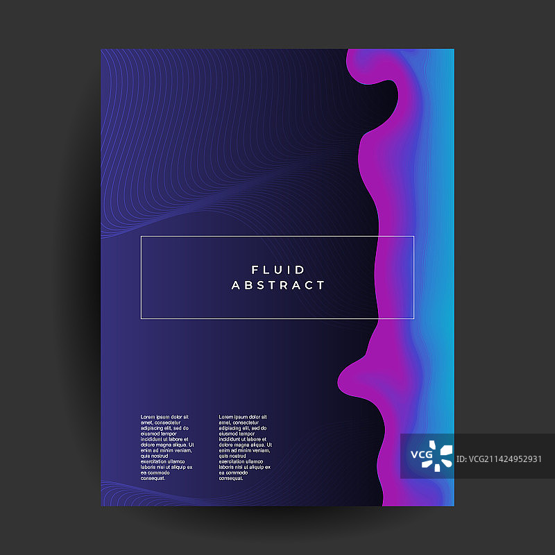 深色抽象渐变流体海报封面图片素材
