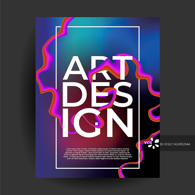 深色抽象渐变流体海报封面图片素材