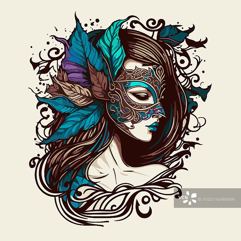 狂欢节上的小说人物图片素材