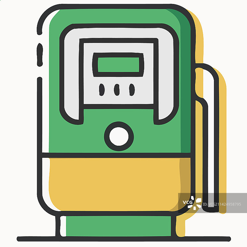 极简风格的加油站泵图片素材