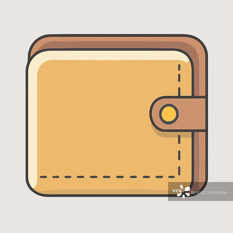 用于存放钱卡和的皮钱包图片素材