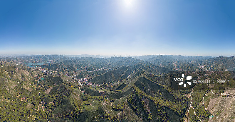 浙江长兴县和平镇大岗山脉图片素材