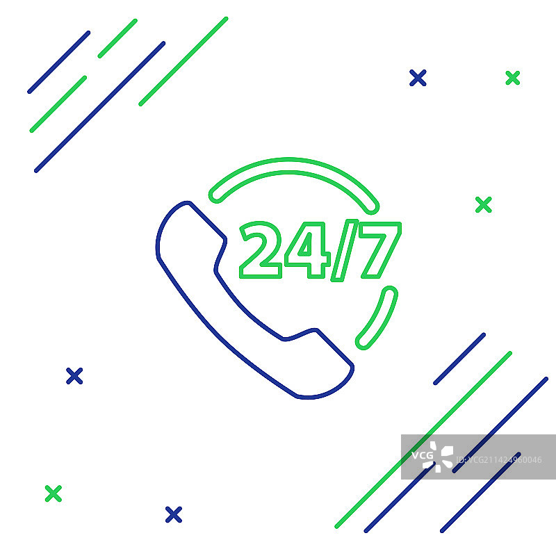 24小时在线客服图标图片素材