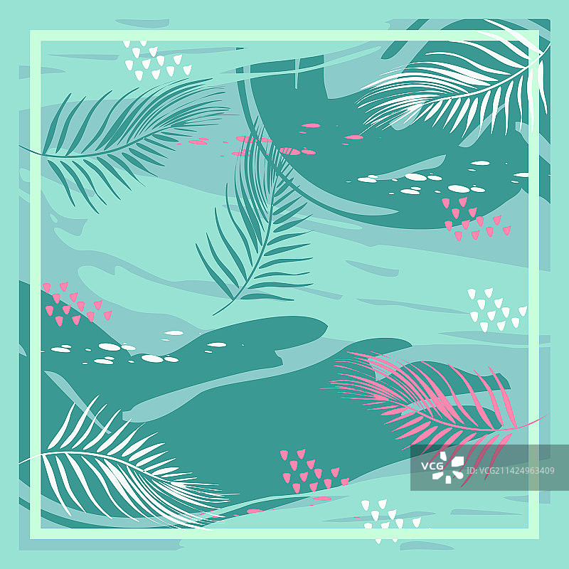 丝绸围巾花卉图案抽象设计图片素材