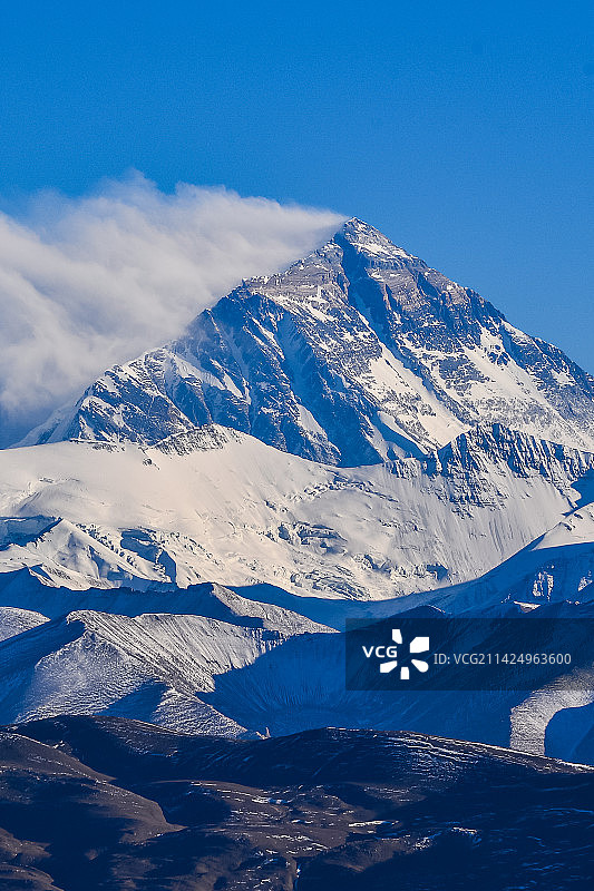 遥望珠峰图片素材