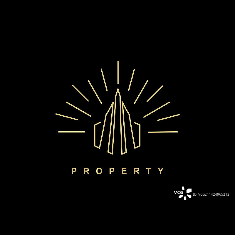 复古地产建筑Logo符号图标设计图片素材