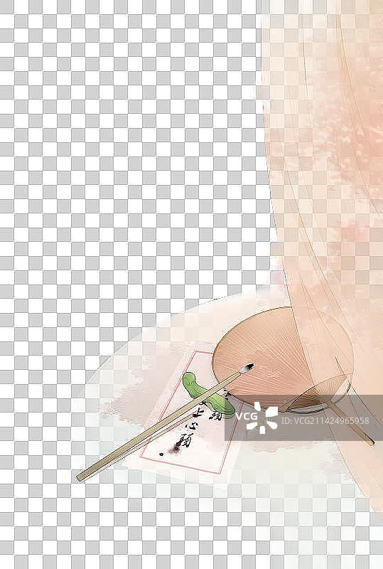 中国风花鸟装饰插画图片素材