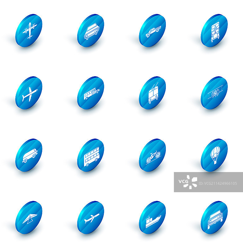 轿车双层巴士飞机图片素材