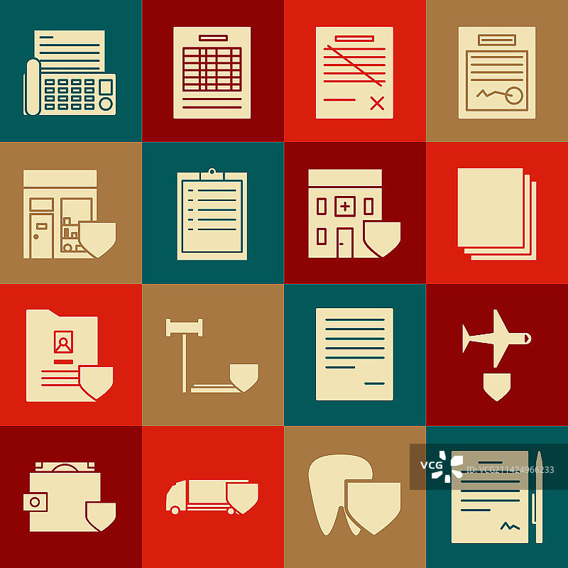 合同、钢笔、盾牌、干净纸张图片素材