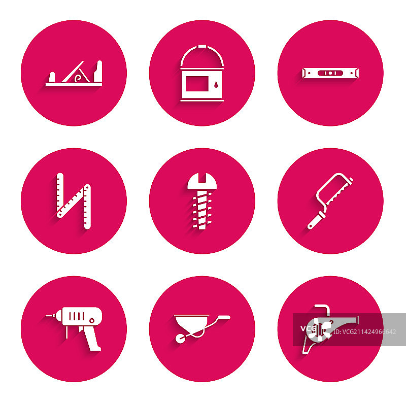 金属螺丝手推车树叶花园图片素材