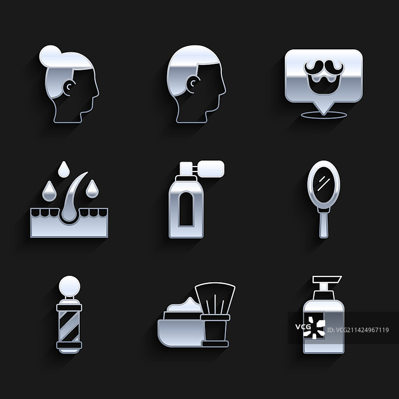 剃须后须水雾化器剃须刷泡沫套装图片素材