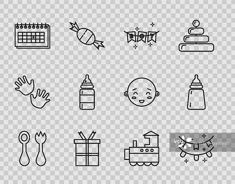 婴儿餐具刀叉勺套装图片素材