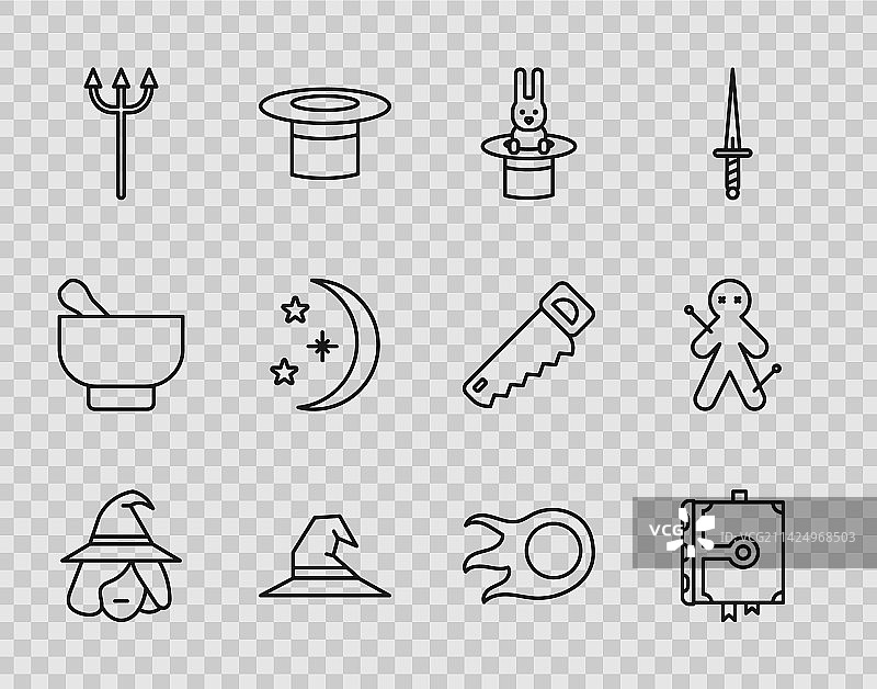 女巫魔法书魔术师帽子图片素材