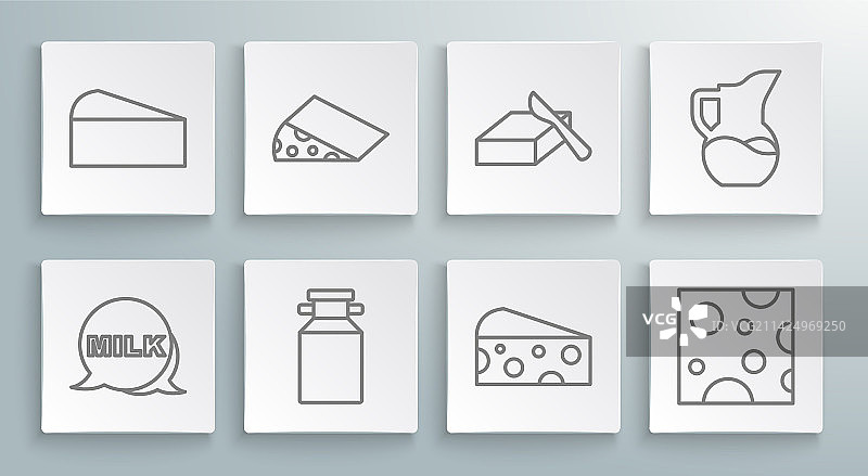 牛奶奶酪罐容器刻字线条图片素材