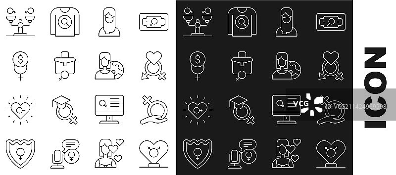 穆斯林女性性别图标图片素材